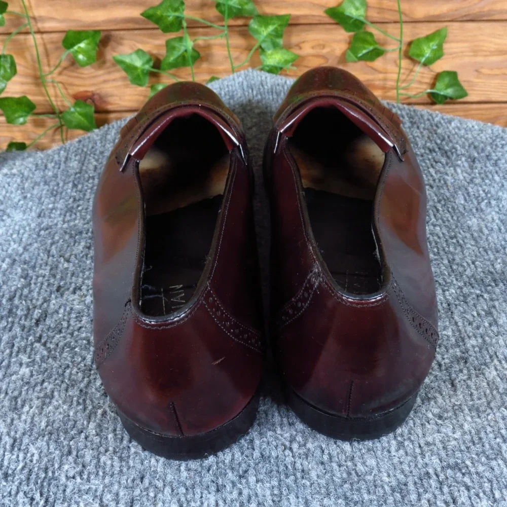 Bostonian Prime‎ Men Casual Kiltie Tassel Loafer 9.5 Dress Burgundy Leather